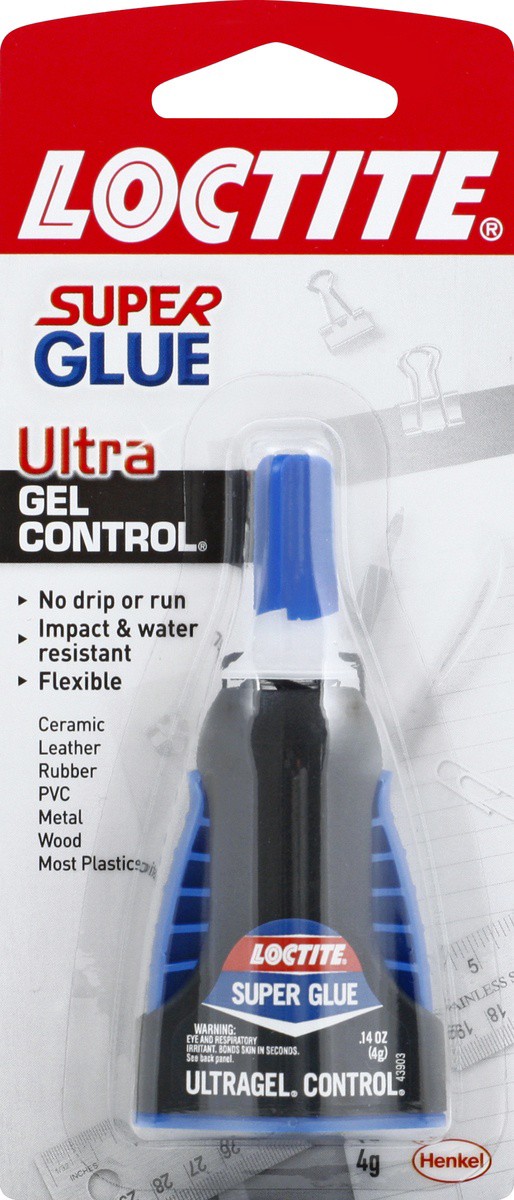 slide 4 of 7, Loctite Super Glue - Ultra Gel Control, 0.14 oz