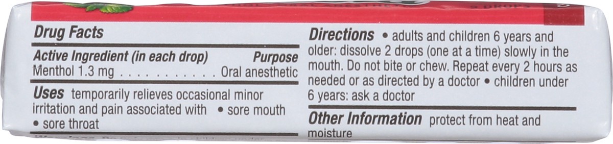 slide 8 of 14, Ricola Cherry Throat Drops | Delicious Throat Refreshment & Oral Anesthetic, 9 Count Stick, 9 ct