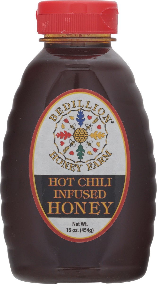 slide 3 of 9, Bedillion Honey Farm Hot Chili Infused Honey, 16 oz