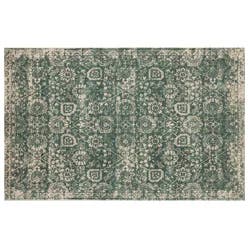 Loloi Mckenna Distressed Scatter Rug, 20 in x 32 in, Green