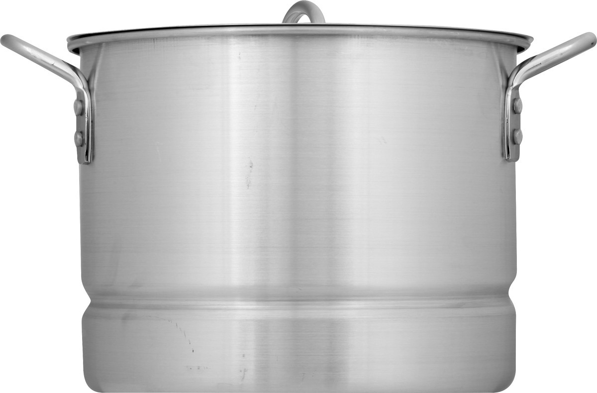 slide 9 of 11, Sazón Sazon Aluminum Stock Pot With Steamer, 12 Quart, 1 ct