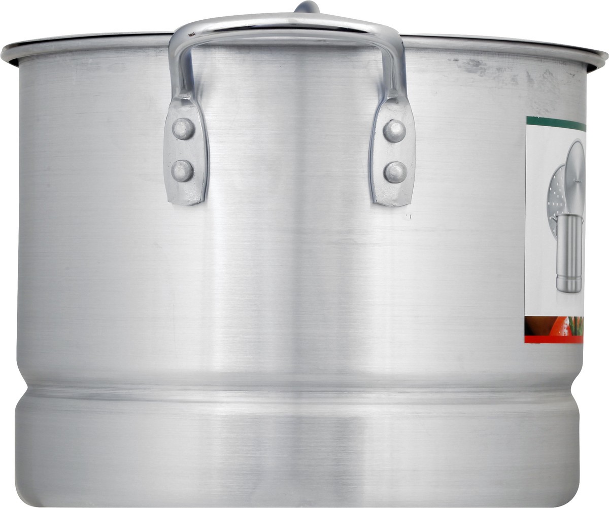 slide 3 of 11, Sazón Sazon Aluminum Stock Pot With Steamer, 12 Quart, 1 ct