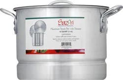 Sazón Sazon Aluminum Stock Pot With Steamer, 12 Quart