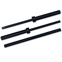 CAP 2 inch 7-Foot 3-Piece Straight Bar, Black