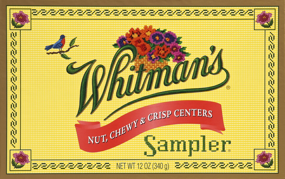 slide 4 of 5, Whitman's Sampler Nut Chewy & Crisp Chocolate, 12 oz