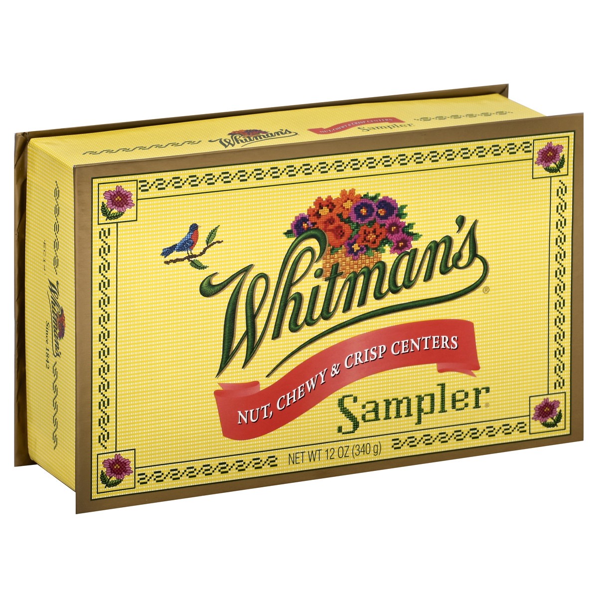 slide 5 of 5, Whitman's Sampler Nut Chewy & Crisp Chocolate, 12 oz