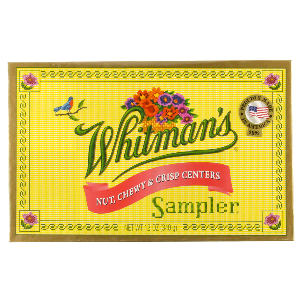 slide 1 of 5, Whitman's Sampler Nut Chewy & Crisp Chocolate, 12 oz