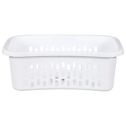 Sterilite White 1.5 Bushel Hip Hold Laundry Basket