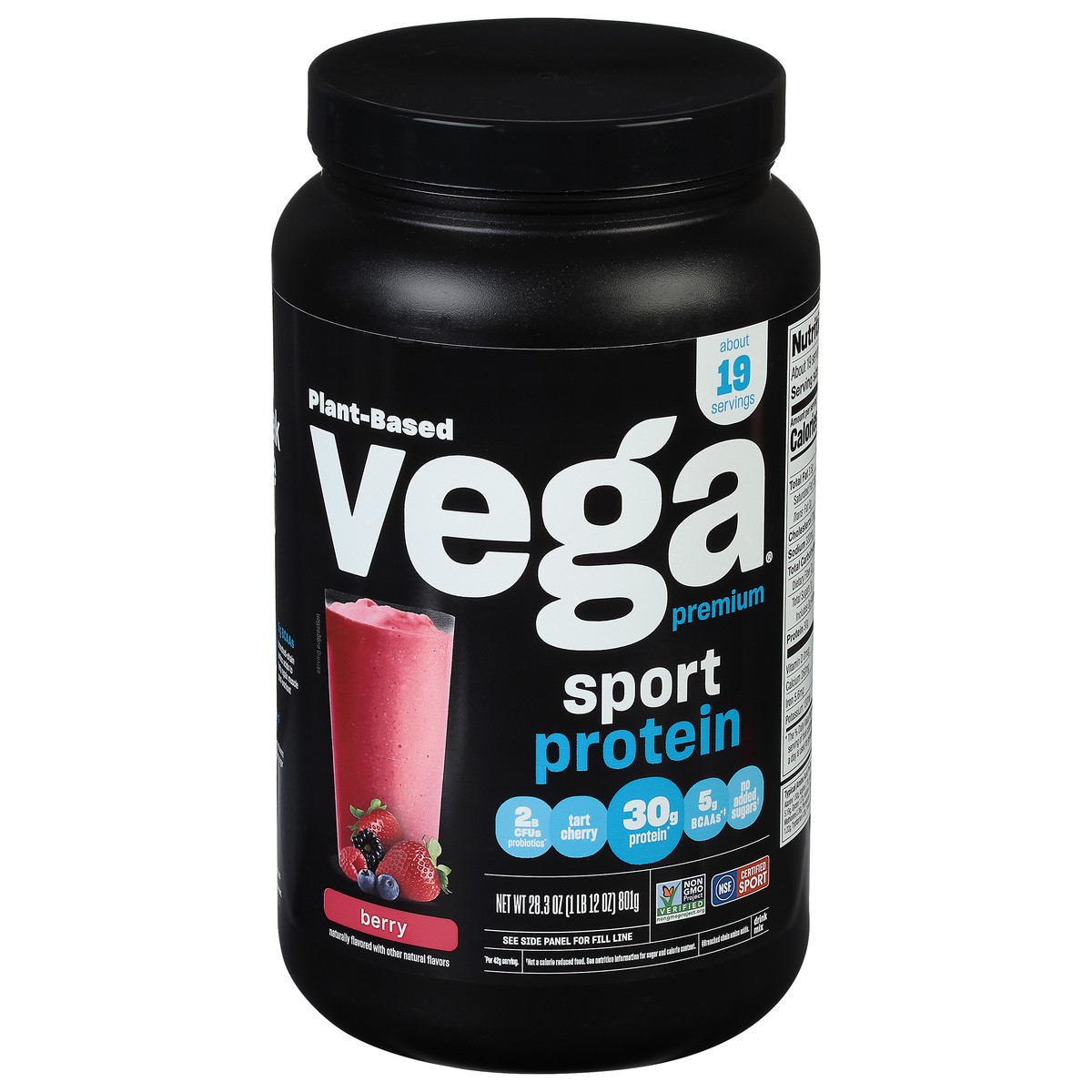 slide 1 of 13, VEGA Performance Protein Berry, 38.3 oz