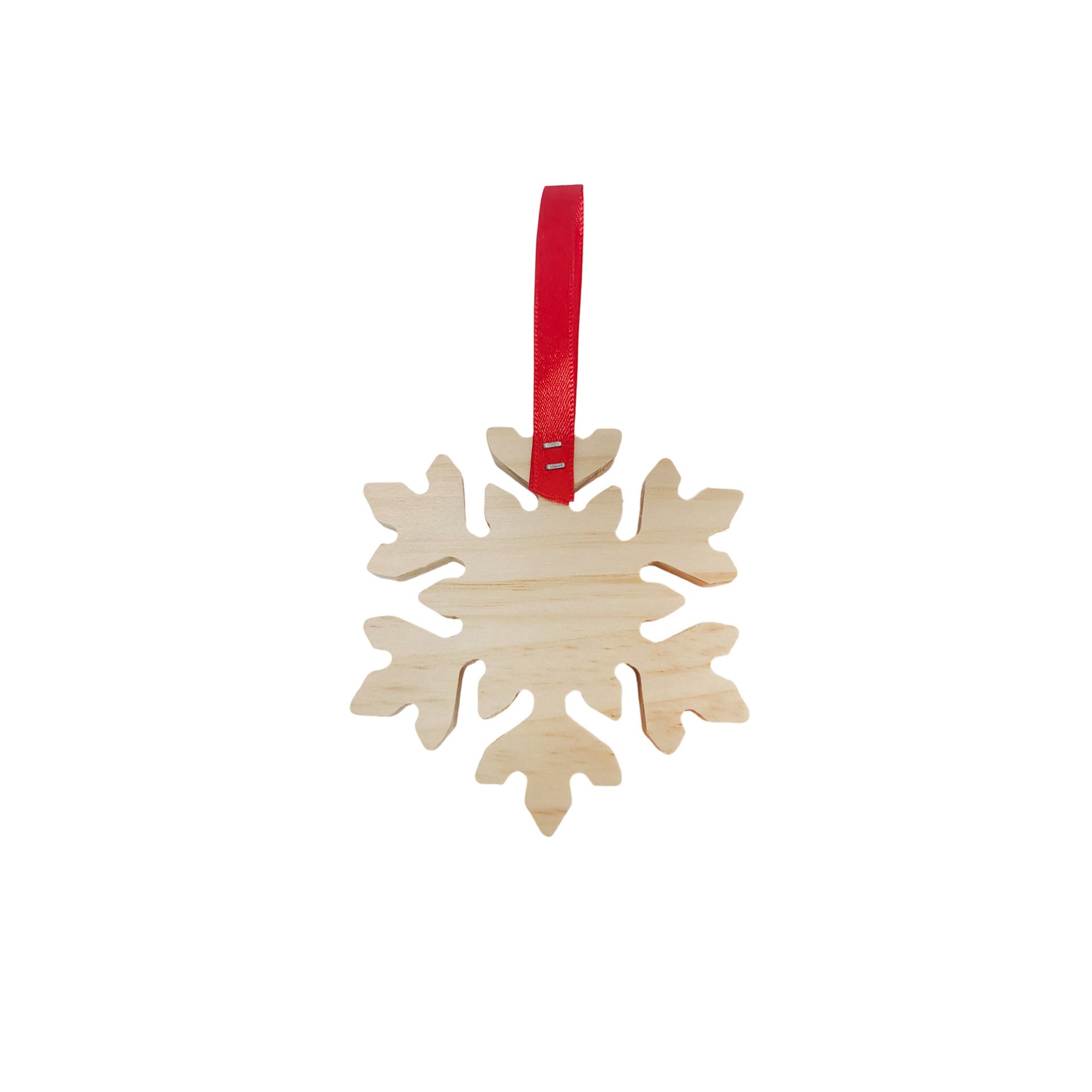 slide 2 of 2, 4" Diy Pinewood Snowflake Ornament By Make Market, 3.5 in x 0.35 in x 4 in