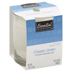 Essential Everyday Scented Linen Candle 4 Oz