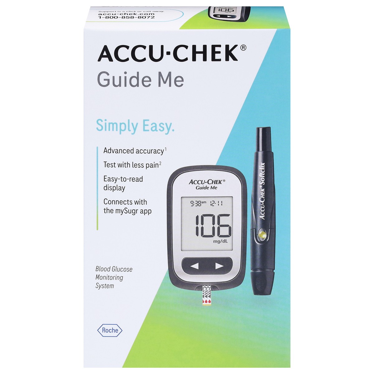 slide 1 of 11, Accu-Chek Guide Me Blood Glucose Monitoring System, 1 ct