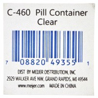 slide 3 of 5, Meijer Travel Clear Pill Container, 1 ct