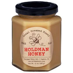 Holdman Honey Local Creamed Pure Raw Honey 13 oz