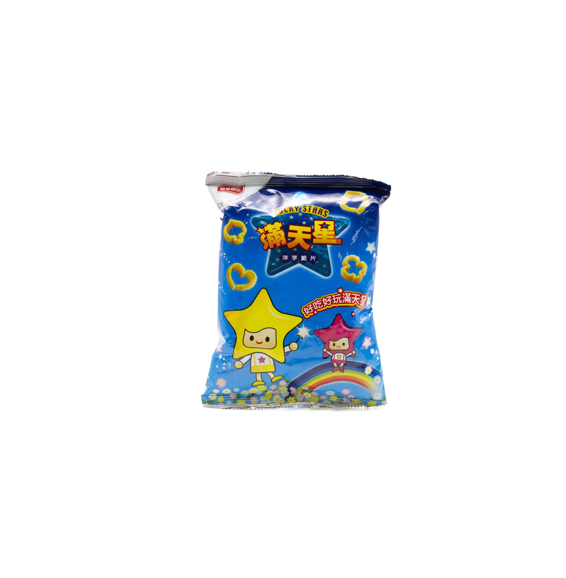 slide 1 of 1, Lucky Stars Potato Snack Original, 40 gram