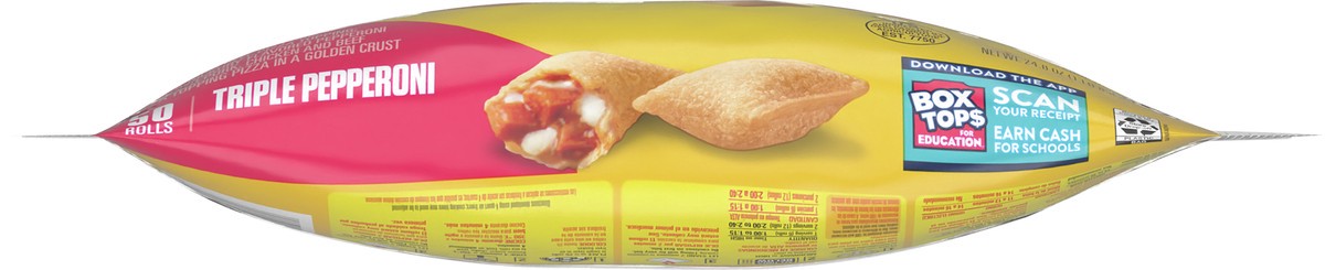 slide 4 of 12, Totino's Pizza Rolls, Triple Pepperoni Flavored, Frozen Snacks, 50 ct, 50 ct