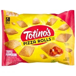 Totino''s Pizza Rolls, Triple Pepperoni Flavored, Frozen Snacks, 50 Rolls, 24.8 oz