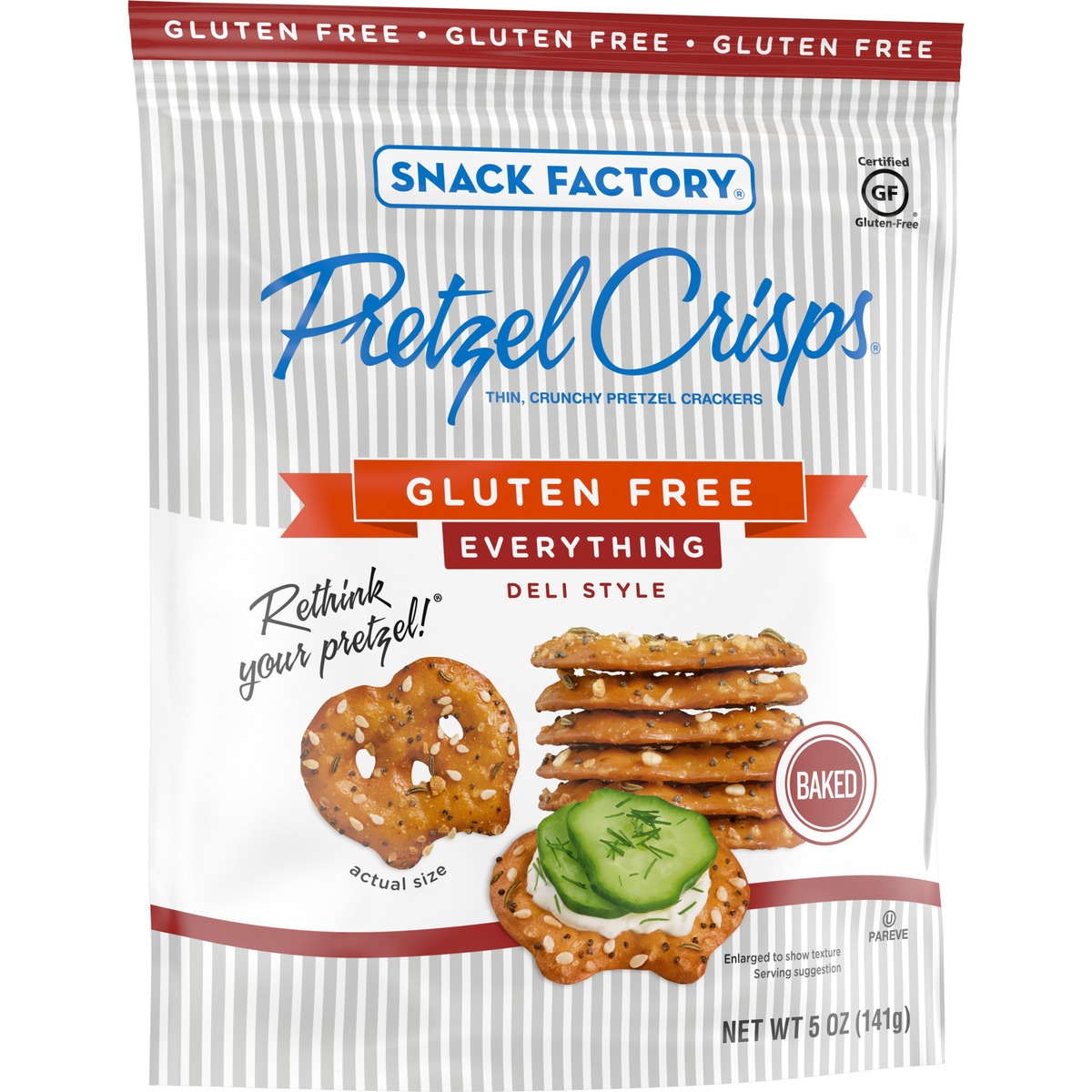 slide 2 of 11, Snack Factory Gluten Free Everything 3 Hole Pretzel Crisps, 5 oz