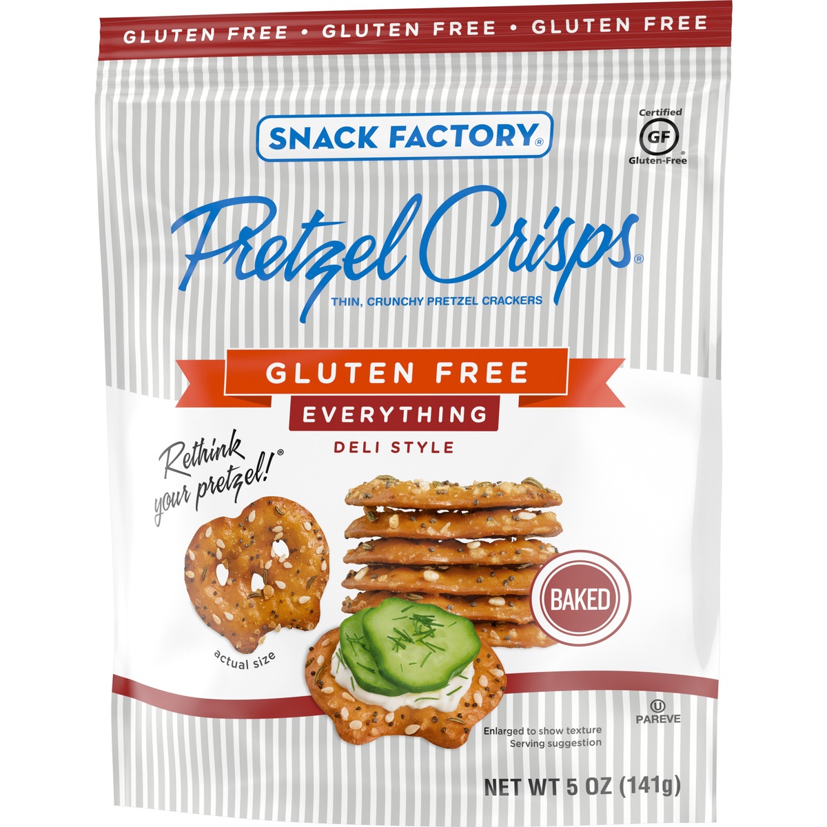 slide 3 of 11, Snack Factory Gluten Free Everything 3 Hole Pretzel Crisps, 5 oz