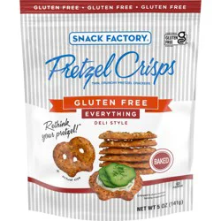 Snack Factory Gluten Free Everything Pretzel Crisps