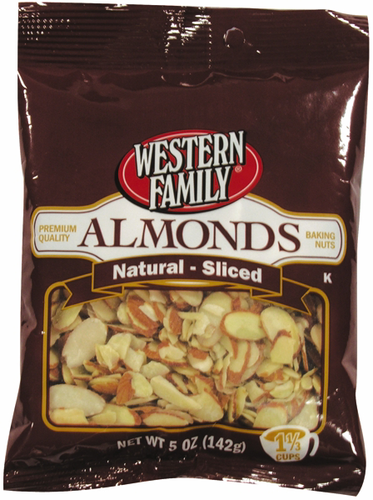 slide 1 of 1, Western Family Almonds Sliced, 5 oz