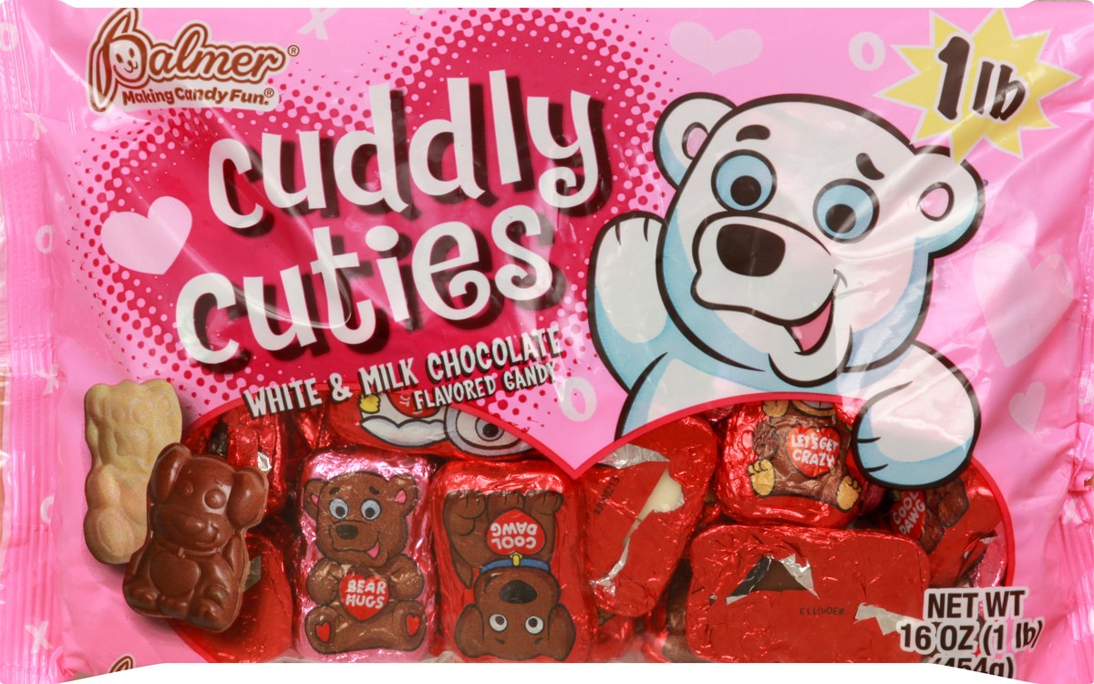 slide 2 of 12, Palmer Cuddly Cuties White & Milk Chocolate Candy 16 oz, 16 oz