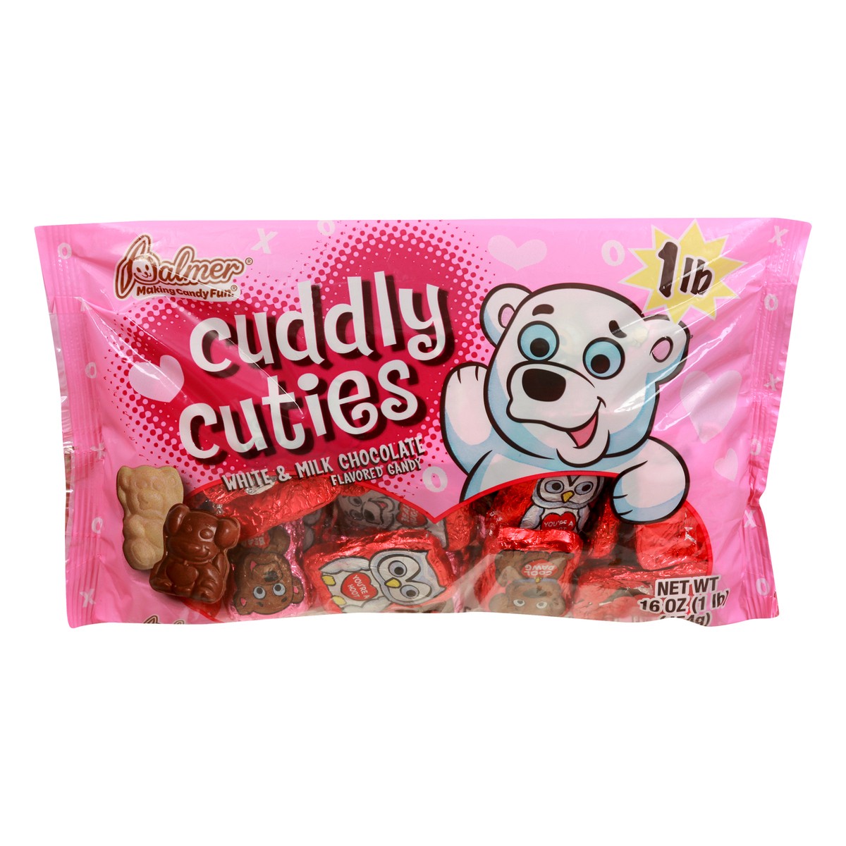 slide 7 of 12, Palmer Cuddly Cuties White & Milk Chocolate Candy 16 oz, 16 oz