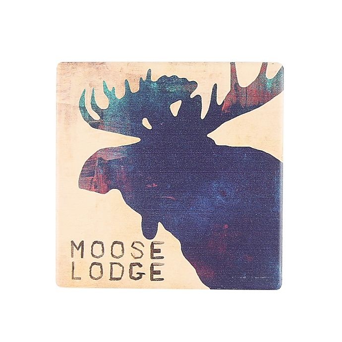 slide 1 of 1, Thirstystone Occasions Moose Lodge Square Coaster, 1 ct