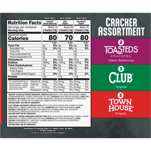 slide 13 of 25, KELLOGGS Kellogg's Entertainment Collection Crackers Variety Pack, Snack Crackers, 8 Stacks 32 oz, 32 oz