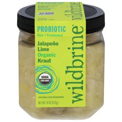 Wildbrine Organic Probiotic Jalapeno Lime Kraut 18 oz