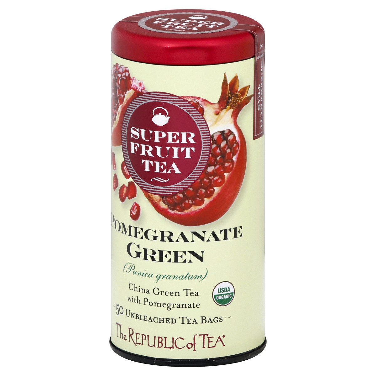 slide 4 of 12, The Republic of Tea SuperFruit Bags Pomegranate Green Green Tea - 50 ct, 50 ct