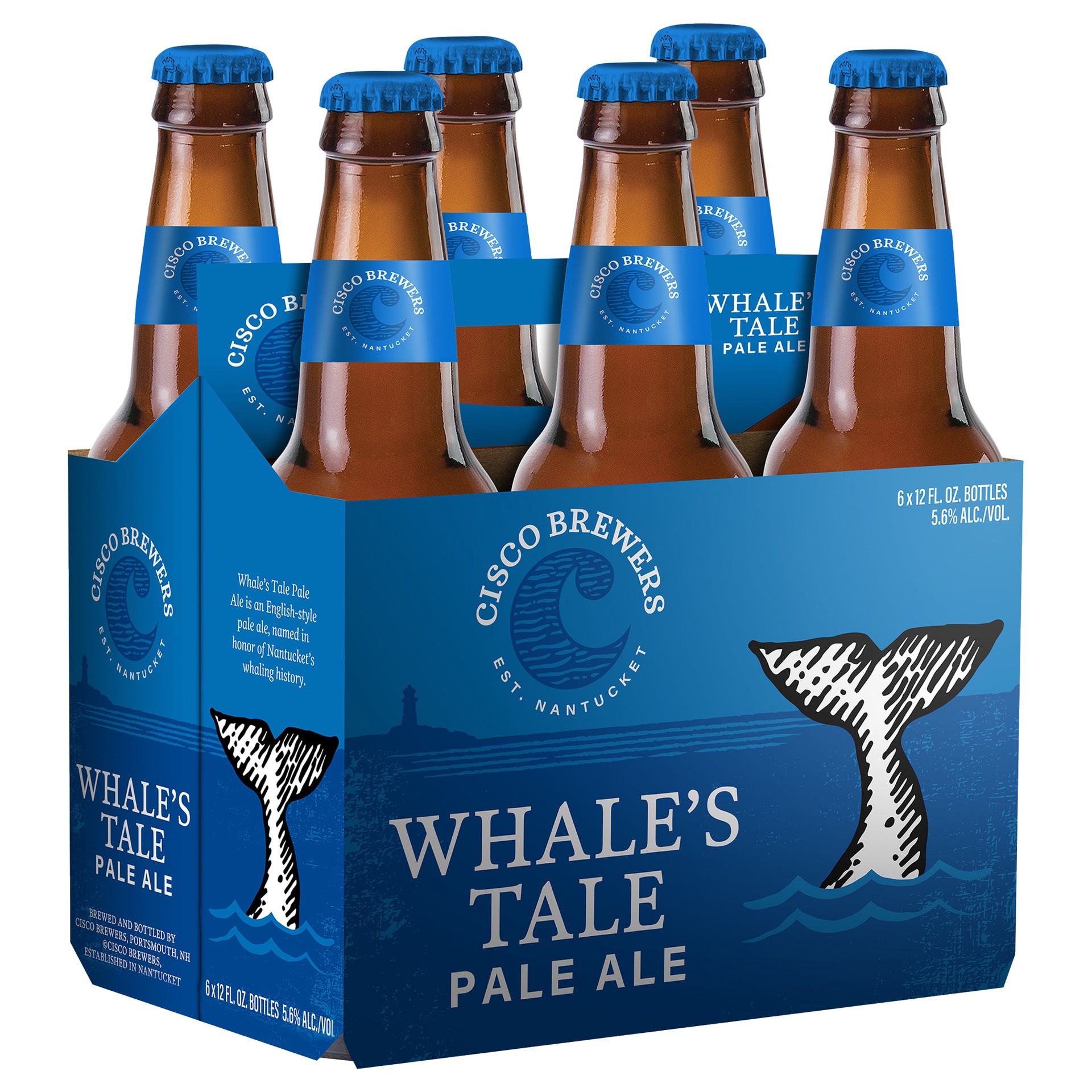 slide 2 of 4, Cisco Brewers Whale's Tale Pale Ale, 6 Pack 12 fl. oz. Bottles, 6 ct