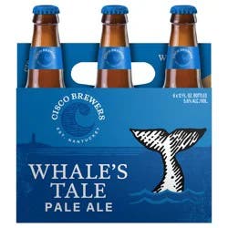 Cisco Brewers Whale's Tale Pale Ale, 6 Pack 12 fl. oz. Bottles