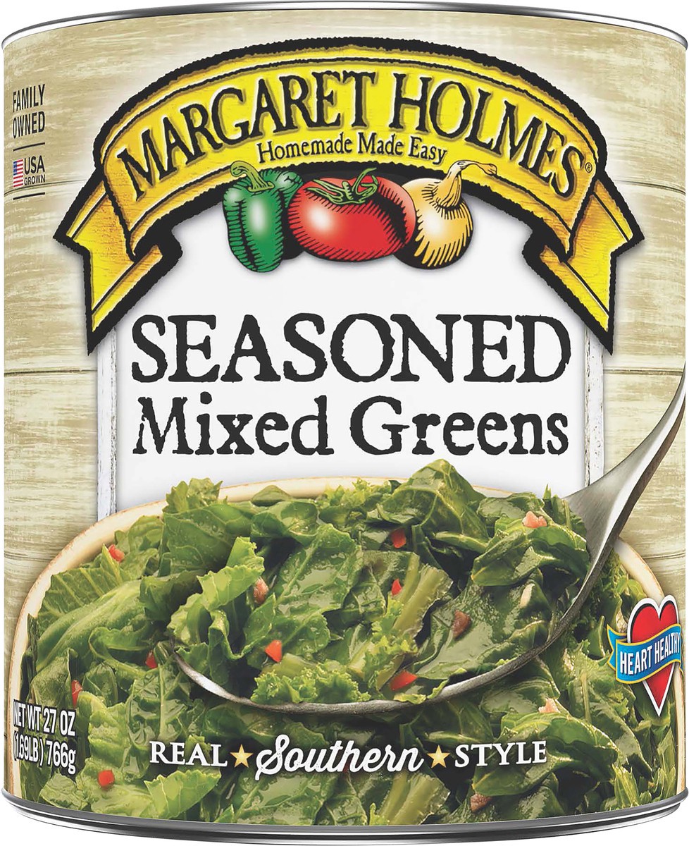 slide 2 of 5, Margaret Holmes Seasoned Mix Greens, 27 oz