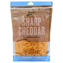 Lowes Foods Shredded Sharp Cheddar Cheese