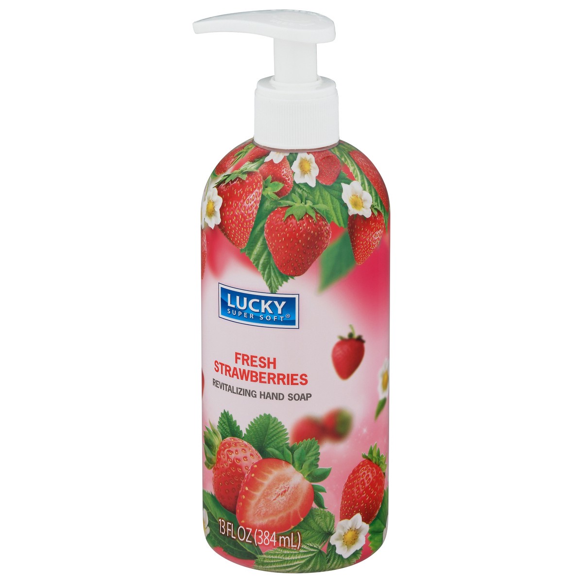 slide 7 of 11, Lucky Super Soft Revitalizing Fresh Strawberries Hand Soap 13 fl oz, 13 fl oz