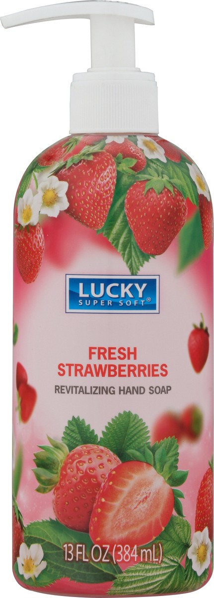 slide 11 of 11, Lucky Super Soft Revitalizing Fresh Strawberries Hand Soap 13 fl oz, 13 fl oz
