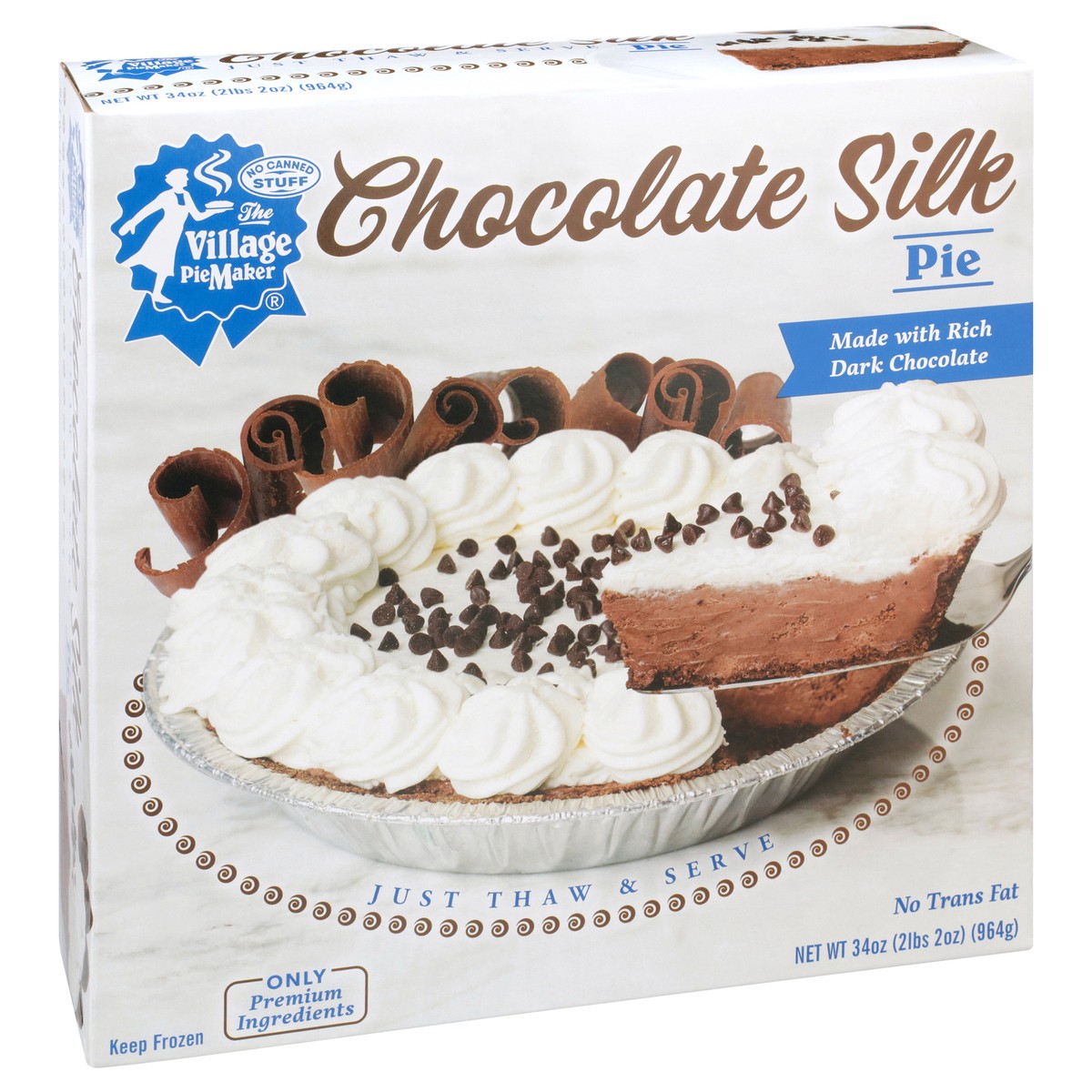 slide 6 of 9, The Village PieMaker Village PieMaker Chocolate Silk Pie, 34 oz