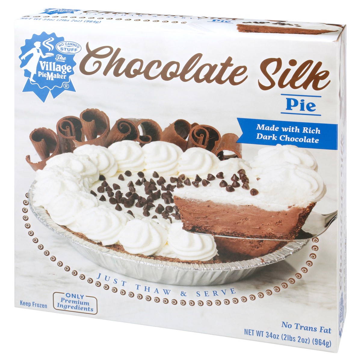 slide 9 of 9, The Village PieMaker Village PieMaker Chocolate Silk Pie, 34 oz