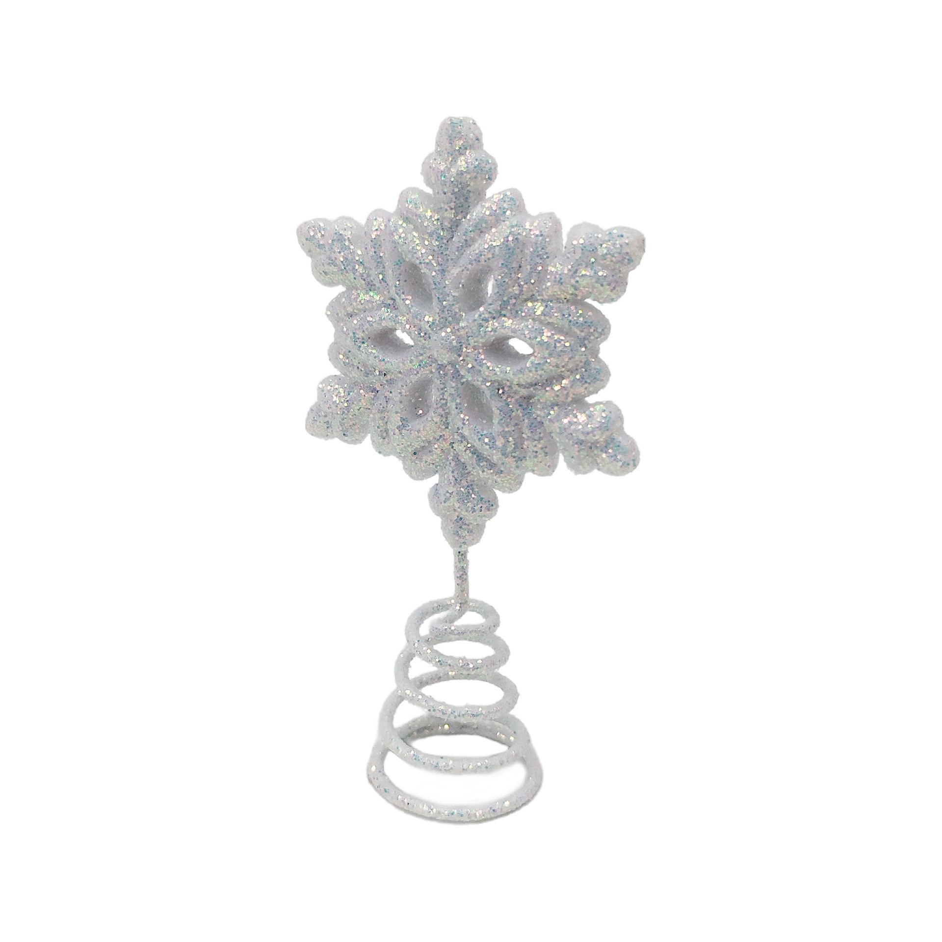 slide 2 of 2, Mini White Snowflake Tree Topper Decoration By Ashland, 2 in x 3.75 in