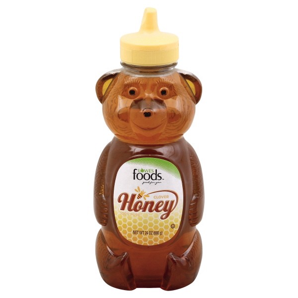 slide 1 of 1, Lowes Foods 100% Pure Honey, 24 oz