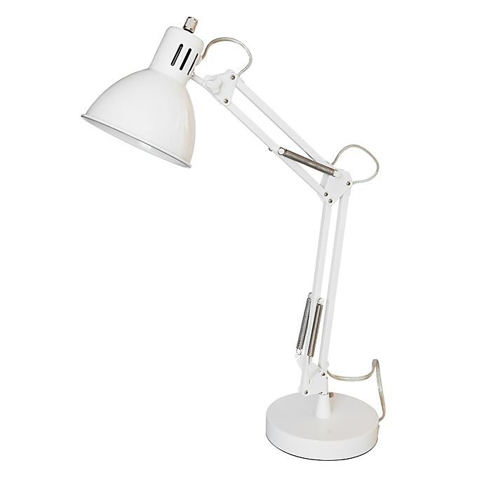 slide 1 of 1, Marmalade Architect Adjustable Desk Lamp with USB Port - White, 1 ct