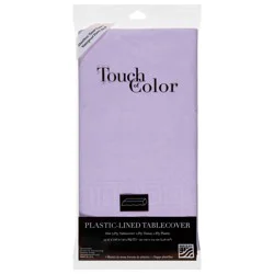 Touch Of Color Luscious Lavender 3-Ply Plastic-Lined Tablecover 1 Each