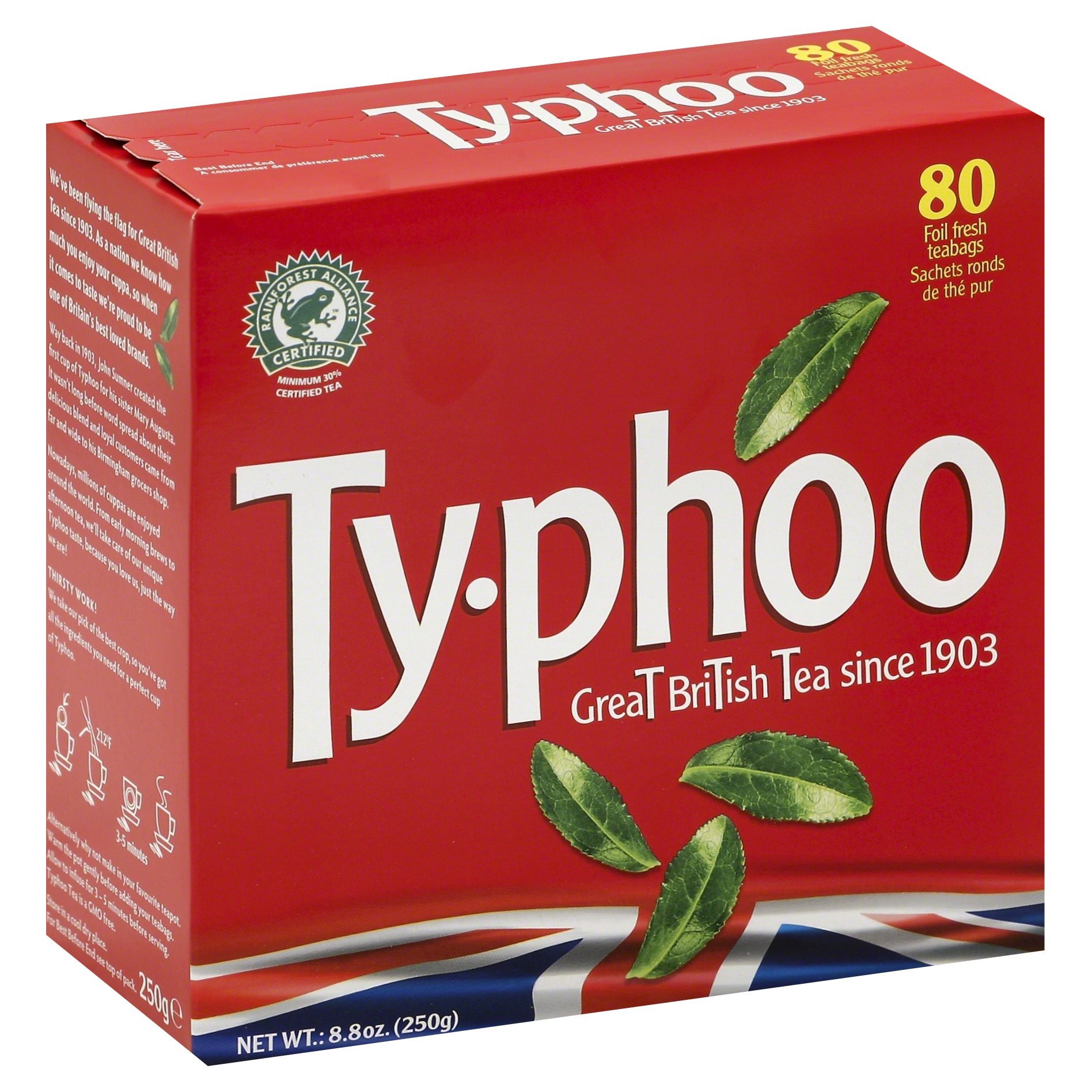 slide 1 of 4, Typhoo Great British Tea, 80 ct