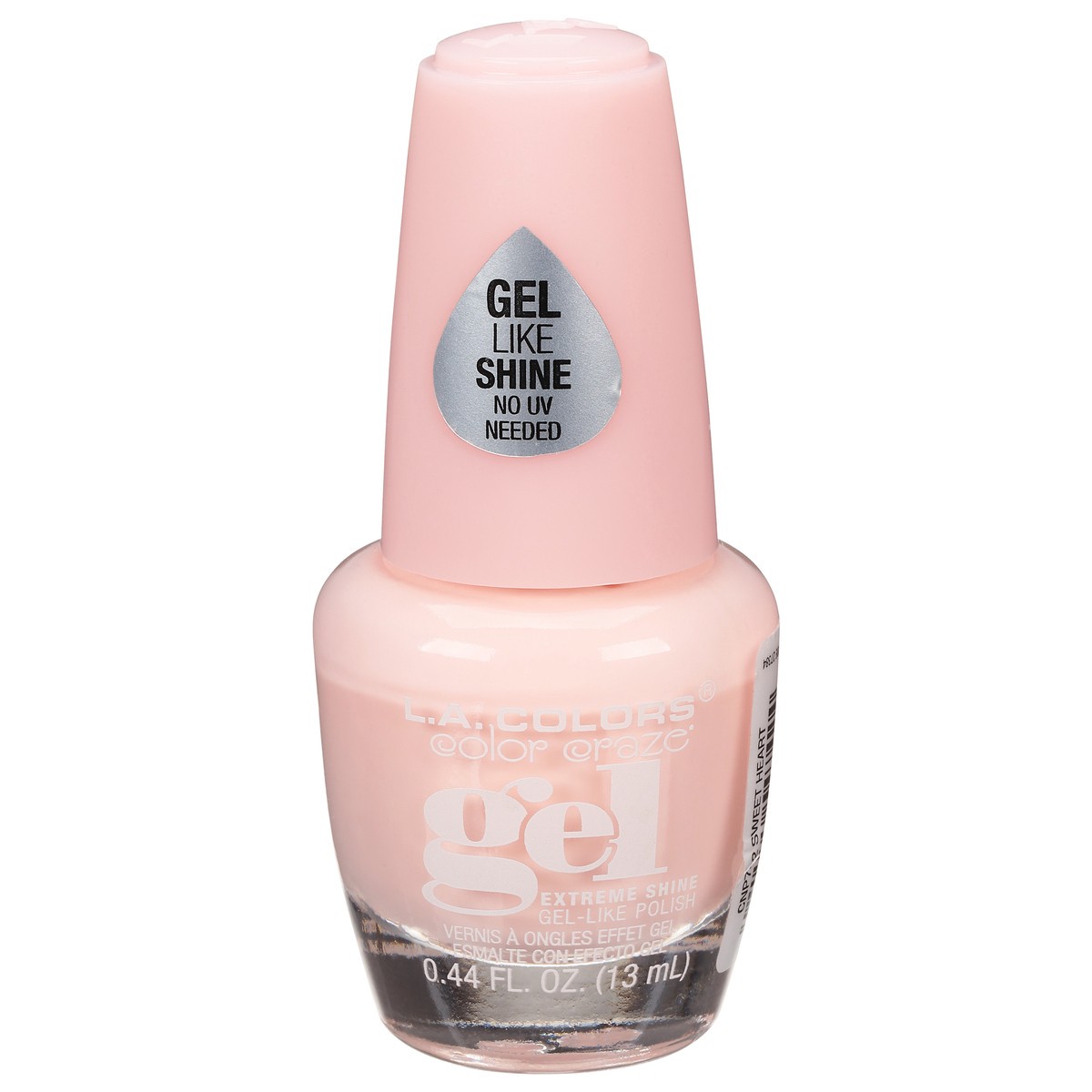 slide 1 of 1, L.A. Colors Color Craze CNP742 Sweet Heart Gel Extreme Shine Nail Polish 0.44 fl oz, 0.44 fl oz
