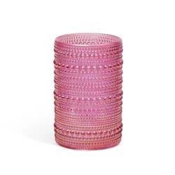 Core Bamboo Bklyn Steel Highball Glass Dotted Pnk 15Oz