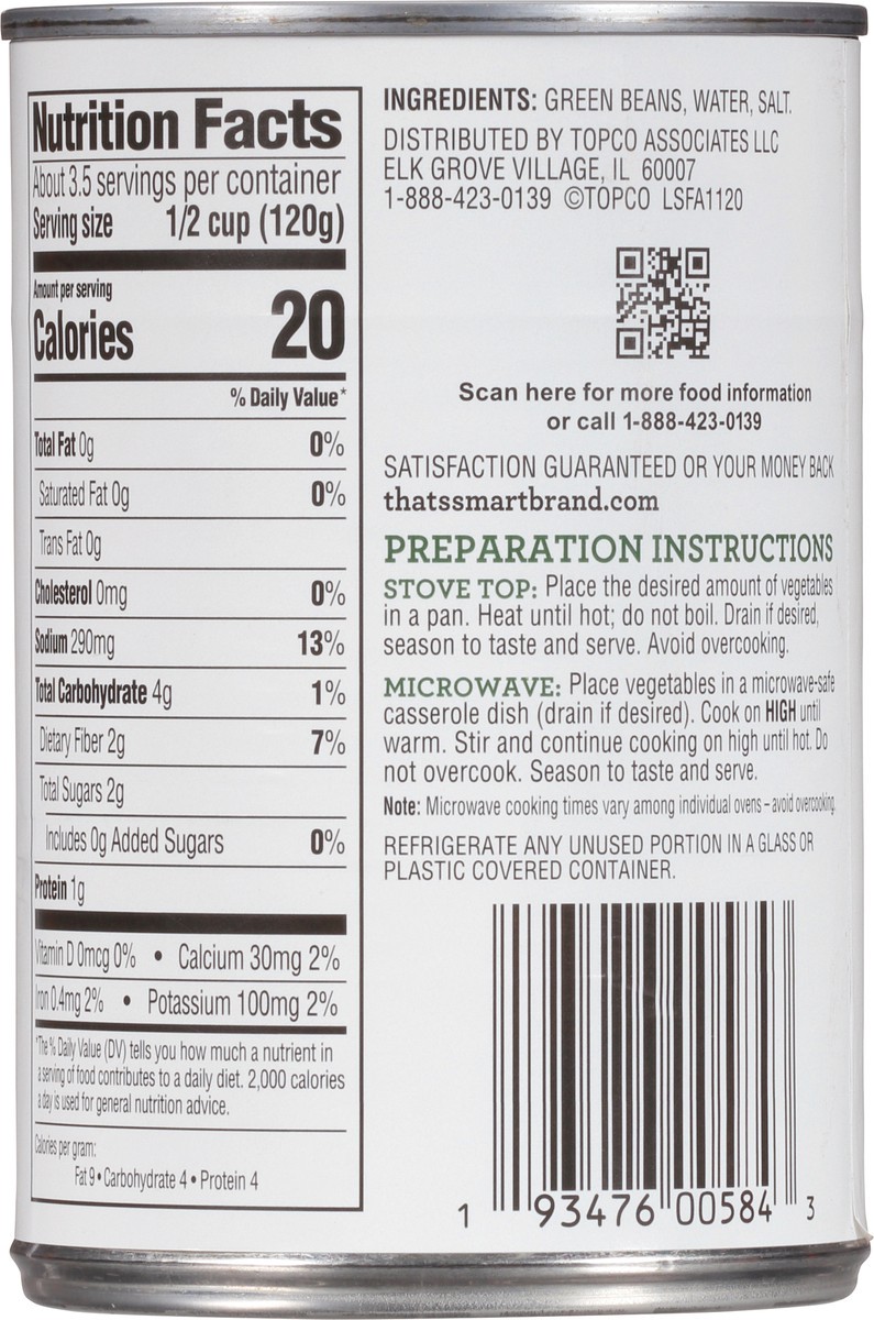 slide 3 of 9, That's Smart! Mixed Cut Green Beans 14.5 oz, 14.5 oz