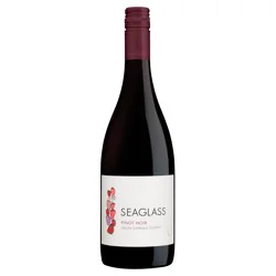 SEAGLASS Pinot Noir California Red Wine, 750 ml Glass Bottle, 14% ABV