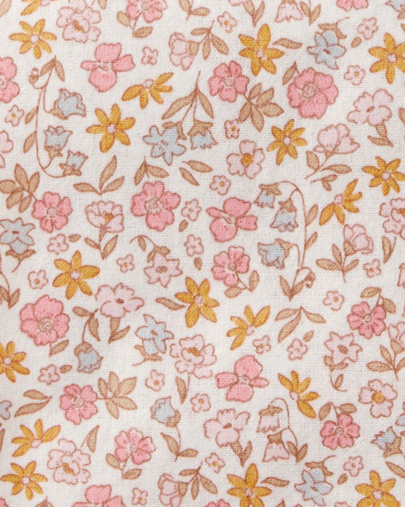 slide 3 of 5, Carter's Carters Baby 4-Pack Floral Receiving Blankets - Pink Pink OSZ, 1 ct