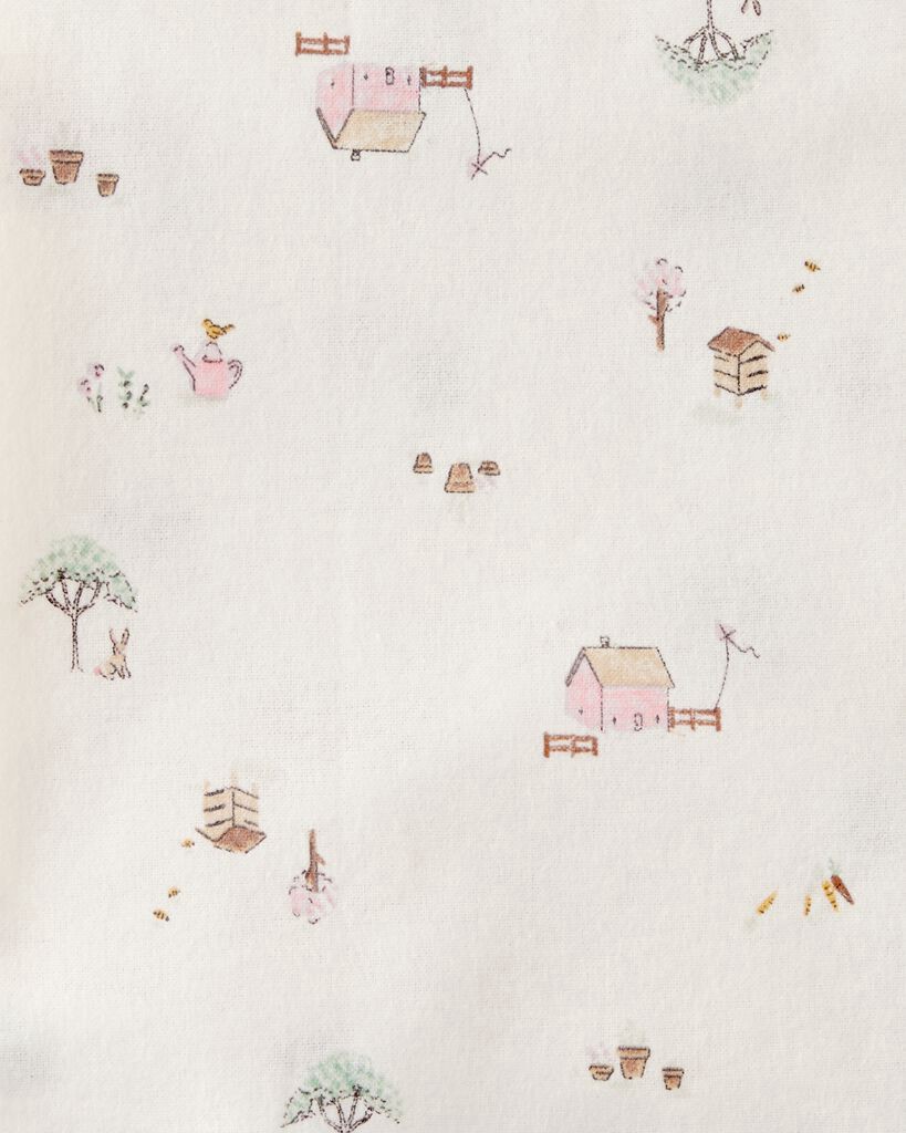 slide 2 of 5, Carter's Carters Baby 4-Pack Floral Receiving Blankets - Pink Pink OSZ, 1 ct